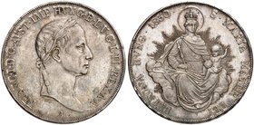 Franz II. (I.), 1792-1835. Taler 1830, Wien, für Ungarn.
Dav. 121, Voglh. 310, Her. 358, Huszár 1952 f. vz