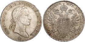 Franz II. (I.), 1792-1835. Taler 1833, Karlsburg.
Dav. 11, Voglh. 308 / IV, Her. 367 RR ! kl. Rdf., f. vz