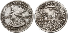 SALZBURG. - Erzbistum. Matthäus Lang von Wellenburg, 1519-1540. 1/4 Guldiner 1522.
Pr. 229, Zöttl 232 kl. Sfr., ss