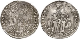 SALZBURG. - Erzbistum. Wolf Dietrich von Raitenau, 1587-1612. Taler o. J.
Dav. 8184, Pr. 826, Zöttl 975 ss