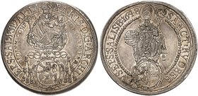 SALZBURG. - Erzbistum. Paris, Graf von Lodron, 1619-1653. Taler 1648.
Dav. 3504, Pr. 1227, Zöttl 1499 ss+