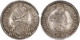 SALZBURG. - Erzbistum. Johann Ernst, Graf von Thun und Hohenstein, 1687-1709. Taler 1700.
Dav. 3510, Pr. 1806, Zöttl 2172 Rändelfehler, f. vz