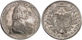 SALZBURG. - Erzbistum. Sigismund III., Graf von Schrattenbach, 1753-1771. Taler 1761.
Dav. 1255, Pr. 2291, Zöttl 2993 ss+