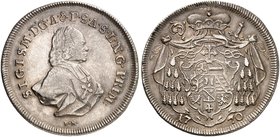 SALZBURG. - Erzbistum. Sigismund III., Graf von Schrattenbach, 1753-1771. Taler 1770.
Dav. 1259, Pr. 2298, Zöttl 3011 ss