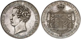 ANHALT - DESSAU. Leopold Friedrich, 1817-1871. Doppeltaler 1846 A.
Thun 8, AKS 29, J. 75 schöne Patina, vz - St