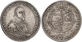 AUGSBURG. Schwedische Besetzung 1632. Taler 1632, mit Brustbild und Titel Gustav II. Adolph.
Dav. 4543, AAJ 8, Forster 240 ss