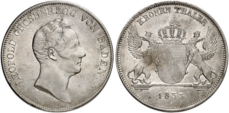 BADEN - DURLACH. Karl Leopold Friedrich, 1830-1852. Ein zweites Exemplar.
kl. R...