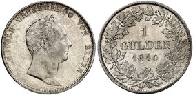 BADEN - DURLACH. Karl Leopold Friedrich, 1830-1852. 1 Gulden 1840.
AKS 92, J. 56 vz