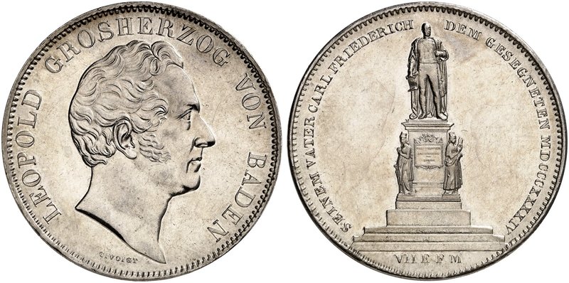 BADEN - DURLACH. Karl Leopold Friedrich, 1830-1852. Ein zweites Exemplar.
min. ...
