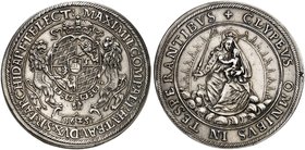BAYERN. Maximilian I., 1598-1651. Taler 1625.
Dav. 6071, Witt. 889a, Hahn 108 Rand l. befeilt, ss