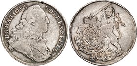BAYERN. Maximilian III. Joseph, 1745-1777. Konventionstaler 1765, "Arslani-Taler".
Dav. 1955, Witt. 2180, Hahn 310 ss+
