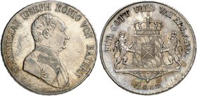 BAYERN. Maximilian IV. (I.) Joseph, 1799-1825. Konventionstaler 1813.
Thun 43, AKS 48, J. 13 seltener Jahrgang ! ss - vz