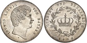 BAYERN. Ludwig I., 1825-1848. Kronentaler 1826.
Thun 47, AKS 75, J. 23 vz