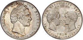 BAYERN. Ludwig I., 1825-1848. Geschichtstaler 1826, "REICHENBACH-FRAUNHOFER".
Thun 51, AKS 114, J. 32 vz+