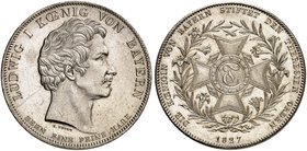 BAYERN. Ludwig I., 1825-1848. Geschichtstaler 1827, "THERESIEN-ORDEN".
Thun 54, AKS 119, J. 36 vz - St