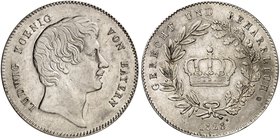 BAYERN. Ludwig I., 1825-1848. Kronentaler 1828.
Thun 47, AKS 75, J. 23 ss