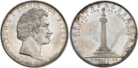 BAYERN. Ludwig I., 1825-1848. Geschichtstaler 1828, "VERFASSUNGSSÄULE".
Thun 55, AKS 123, J. 38 f. vz