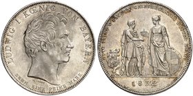 BAYERN. Ludwig I., 1825-1848. Geschichtstaler 1832, "OTTO VON GRIECHENLAND".
Thun 60, AKS 127, J. 42 vz