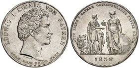 BAYERN. Ludwig I., 1825-1848. Ein zweites Exemplar.
winz. Sfr., min. Kr., f. St