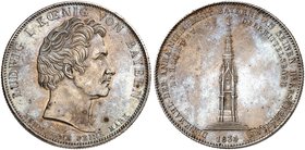 BAYERN. Ludwig I., 1825-1848. Geschichtstaler 1834, "DENKMAL ZU OBERWITTELSBACH".
Thun 64, AKS 131, J. 46 vz