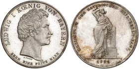BAYERN. Ludwig I., 1825-1848. Geschichtstaler 1835, "BAYERISCHE HYPOTHEKEN-BANK"
Thun 66, AKS 133, J. 48 vz - St