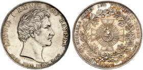 BAYERN. Ludwig I., 1825-1848. Geschichtstaler 1837, "ST. MICHAELS-ORDEN".
Thun 72, AKS 139, J. 54 vz+