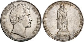 BAYERN. Ludwig I., 1825-1848. Geschichtsdoppeltaler 1840, "STANDBILD DÜRER'S".
Thun 78, AKS 101, J. 69 ss - vz