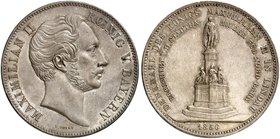 BAYERN. Maximilian II. Joseph, 1848-1864. Geschichtsdoppeltaler 1856, "DENKMAL DES KÖNIGS MAXIMILIAN II. IN LINDAU".
Thun 96, AKS 167, J. 90 vz