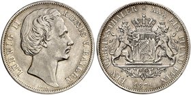 BAYERN. Ludwig II., 1864-1886. Vereinstaler 1871, Mmz. "J. RIES".
Thun 106, AKS 175, J. 109 ss