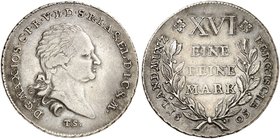 BERG. Maximilian Joseph, Kurfürst von Bayern, 1799-1806. Taler 1805.
Thun 109, AKS 2, J. 167 R ! ss