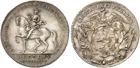 BRANDENBURG - ANSBACH. Christian Friedrich Karl Alexander, 1757-1791. 1/4 Taler 1765, Schwabach, auf die Kreisobristenwürde.
Slg. Wilm. 1125, Frank 6...