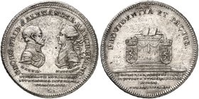 BRANDENBURG - ANSBACH. Christian Friedrich Karl Alexander, 1757-1791. Konventionstaler 1769, Schwabach, auf die Vereinigung der beiden Fürstentümer An...