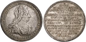 BRAUNSCHWEIG - CALENBERG - HANNOVER. Ernst August, 1679-1698. Taler 1714, Clausthal, auf den Tod seiner Gemahlin Sophia von der Pfalz.
Dav. 2069, Wel...