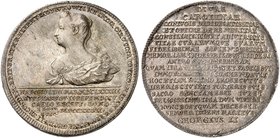 BRAUNSCHWEIG - CALENBERG - HANNOVER. Georg II., 1727-1760. Taler 1737, Clausthal, auf den Tod seiner Gemahlin Wilhelmine Caroline von Brandenburg- Ans...