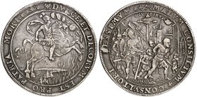 BRAUNSCHWEIG - LÜNEBURG - CELLE. Christian, Bischof von Minden, 1611-1633. Schaumünze zu 1 1/2 Taler o. J. (43,4 g), Winsen. Auf den 30-jährigen Krieg...