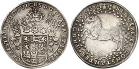 BRAUNSCHWEIG - LÜNEBURG - CELLE. Christian Ludwig, 1648-1665. Taler 1663, Clausthal.
Dav. 6521, Welter 1511 ss+
