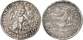 BRAUNSCHWEIG - WOLFENBÜTTEL. Heinrich Julius, 1589-1613. Taler 1595, Goslar, "Rebellentaler".
Dav. 9088, Welter 627 kl. Rdf., ss
