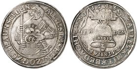 BRAUNSCHWEIG - WOLFENBÜTTEL. August, "der Jüngere", 1635-1666. Taler 1643, Zellerfeld, "6. Glockentaler".
Dav. 6374 B, Welter 815 ss