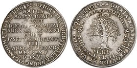 BRAUNSCHWEIG - WOLFENBÜTTEL. August, "der Jüngere", 1635-1666. 1/2 Taler 1666 (Chronogramm), Zellerfeld, auf seinen Tod.
Welter 834 ss