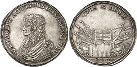 BRAUNSCHWEIG - WOLFENBÜTTEL. Rudolph August, 1666-1685. Taler 1671, Clausthal, auf die Eroberung der Stadt Braunschweig.
Dav. 6384, Welter 1837 f. Kr...