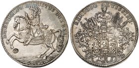 BRAUNSCHWEIG - WOLFENBÜTTEL. Rudolph August, 1666-1685. Löser zu 2 Taler 1679 (mit Wertpunze, 56,5 g), Zellerfeld.
Dav. 105, Welter 1827, Duve 2 schö...
