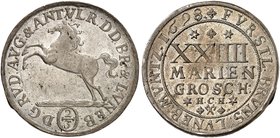 BRAUNSCHWEIG - WOLFENBÜTTEL. Rudolph August und Anton Ulrich, 1685-1704. 24 Mariengroschen 1698, Braunschweig.
Dav. 332, Welter 2082 vz - St