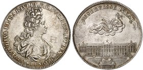 BRAUNSCHWEIG - WOLFENBÜTTEL. Anton Ulrich, 1704-1714. Taler 1704, Braunschweig, auf den Tod seiner Gemahlin Elisabeth Juliane von Holstein-Norburg.
D...
