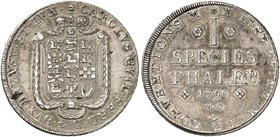 BRAUNSCHWEIG - WOLFENBÜTTEL. Karl Wilhelm Ferdinand, 1780-1806. Konventionstaler 1790, Braunschweig.
Dav. 2173, Welter 2903 Sfr., ss - vz