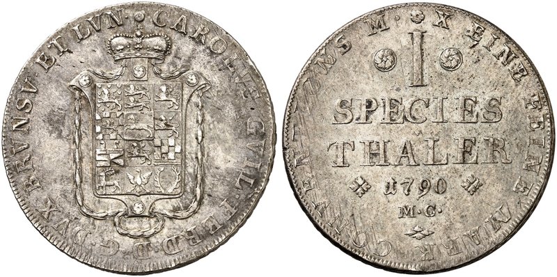 BRAUNSCHWEIG - WOLFENBÜTTEL. Karl Wilhelm Ferdinand, 1780-1806. Ein zweites Exem...