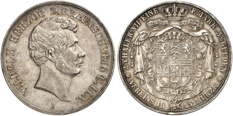 BRAUNSCHWEIG - WOLFENBÜTTEL. Wilhelm, 1831-1884. Ein zweites Exemplar.
kl. Rdf....