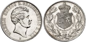 BRAUNSCHWEIG - WOLFENBÜTTEL. Wilhelm, 1831-1884. Ein viertes Exemplar.
berieben, vz
