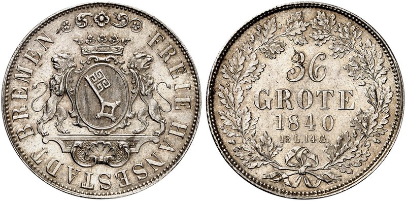 BREMEN. - Stadt. 36 Grote 1840.
AKS 1, J. 21 kl. Sfr., f. St