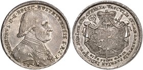 EICHSTÄTT. Joseph, Graf von Stubenberg, 1790-1802. Konventionstaler 1796 (Chronogramm), München, Kontribution.
Dav. 2213, Cahn 149 vz