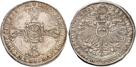 FRANKFURT. - Stadt. Taler 1623, mit Titel Ferdinand II.
Dav. 5290, J. u. F. 382 Feilspur am Rand, ss